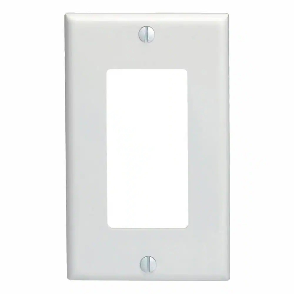 Leviton Decora Single-Switch Wall Plate White 10-Pack